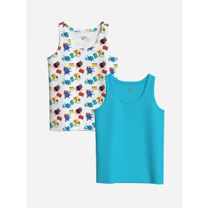 LCW Kids Beyaz Bisiklet Yaka Erkek Çocuk Atlet 2li