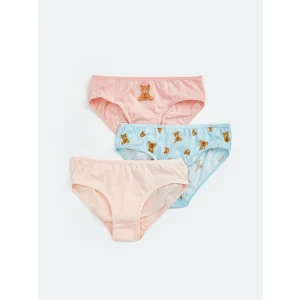 LCW Kids Pembe Ayı Teddy Baskılı Kız Çocuk Külot 3lü