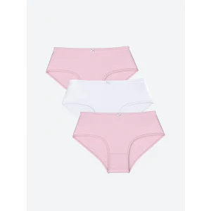 LCW Kids Pembe Basic Kız Çocuk Külot 3lü