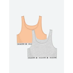 LCW Kids Gri Baskılı Kız Çocuk Büstiyer 2li