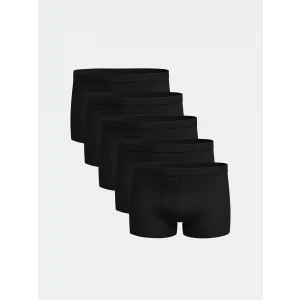 LC WAIKIKI Siyah Standart Kalıp Pamuklu Esnek Erkek Boxer 5li