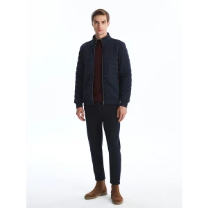 LCW Vision Lacivert Slim Fit Dik Yaka Erkek Mont