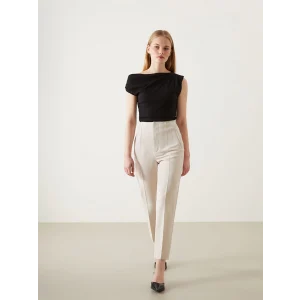 LCW Vision Bej Dar Fit Kadın Pantolon