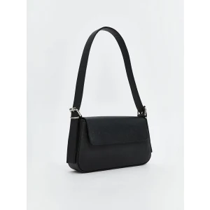 LCW ACCESSORIES Siyah Deri Görünümlü Kadın Baget Çanta