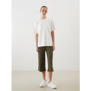 LCWAIKIKI Classic Haki Beli Lastikli Kadın Kapri