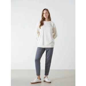 LCW Modest Gri Beli Lastikli Kadın Eşofman Altı