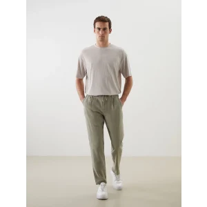 LCW Vision Yeşil Slim Fit Keten Karışımlı Erkek Pantolon