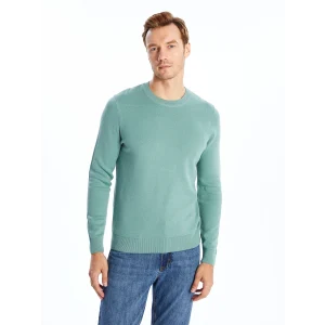 LCWAIKIKI Classic Yeşil Bisiklet Yaka Erkek Triko Kazak