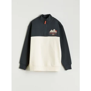 LCW Kids Antrasit Dik Yaka Erkek Çocuk Sweatshirt