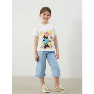 LCW Kids Mavi Beli Lastikli Kız Çocuk Jean Pantolon