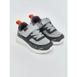LCW STEPS Gri Bağcık ve Cırt Cırtlı Erkek Bebek Spor Ayakkabı