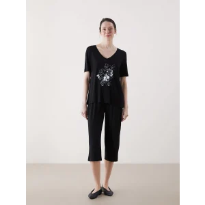 LCWAIKIKI Classic Siyah Beli Lastikli Kadın Kapri