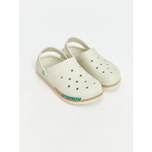 LCW STEPS Bej Baskılı Erkek Çocuk Plaj Sandaleti