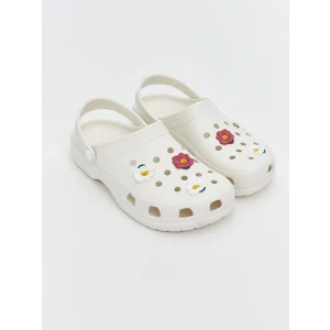 LCW STEPS Beyaz Çiçek Baskılı Kadın Plaj Sandaleti