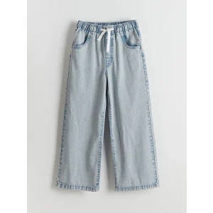 LCW Kids Mavi Wideleg Kız Çocuk Jean Pantolon