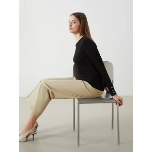 LCWAIKIKI Classic Siyah Bisiklet Yaka Kadın Triko Kazak