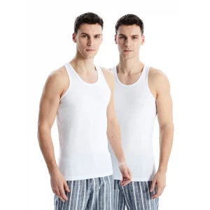 LC WAIKIKI Beyaz U Yaka Penye Erkek Atlet 2li