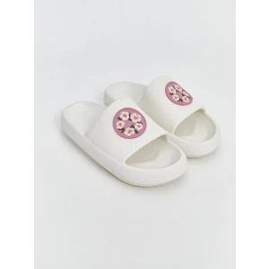 LCW STEPS Bej Çiçek Baskılı Kadın Terlik