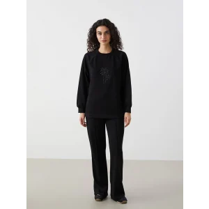 LCW Modest Siyah Beli Lastikli Kadın Eşofman Altı