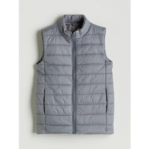 LCW Kids Gri Dik Yaka Erkek Çocuk Şişme Yelek