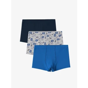 LCW Kids Gri Baskılı Erkek Çocuk Boxer 3lü