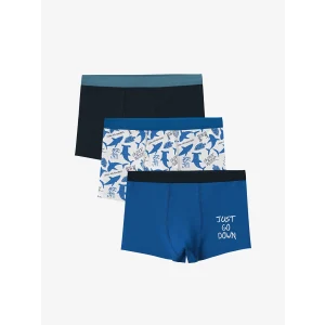 LCW Kids Ekru Baskılı Erkek Çocuk Boxer 3lü