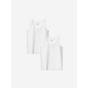 LCW Kids Beyaz Bisiklet Yaka Erkek Çocuk Atlet 2li