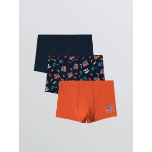 LCW Kids Lacivert Baskılı Erkek Çocuk Boxer 3lü