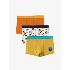 LCW Kids Beyaz Baskılı Erkek Çocuk Boxer 3lü