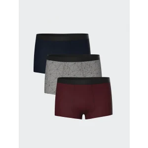 LCW Kids Gri Baskılı Erkek Çocuk Boxer 3lü