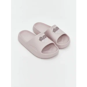 LCW STEPS Pembe Tek Bantlı Baskılı Kız Çocuk Terlik