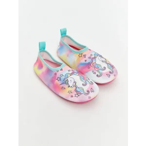 LCW STEPS Karişik Baskılı Kız Bebek Deniz Ayakkabısı