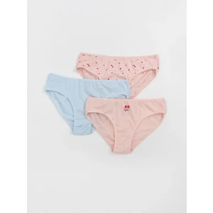 LCW Kids Pembe Baskılı Kız Çocuk Külot 3lü