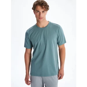 XSIDE ACTIVE Mavi Bisiklet Yaka Kısa Kollu Erkek Spor Tişört