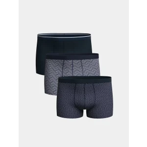 LC WAIKIKI Lacivert Standart Kalıp Pamuklu Esnek Erkek Boxer 3lü