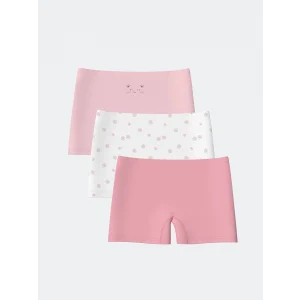 LCW Kids Pembe Baskılı Kız Çocuk Boxer 3lü