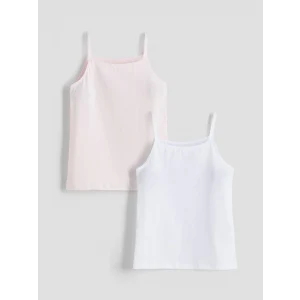 LCW Kids Pembe Kare Yaka Kız Çocuk Atlet 2li