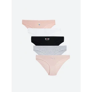 LCW Young Pembe Baskılı Bikini Külot 5li Paket