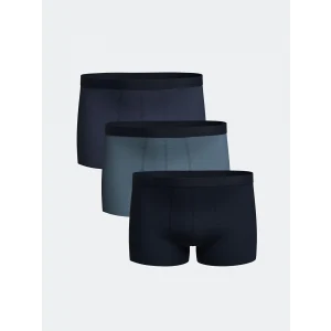 LC WAIKIKI Indigo Rahat Kalıp Pamuklu Esnek Erkek Boxer 3lü