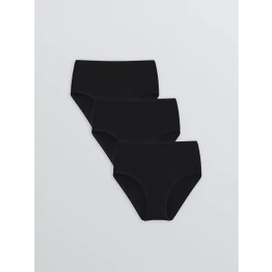 LCW DREAM Siyah Düz Klasik Külot 3lü Paket