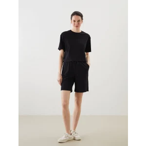 LCWAIKIKI Classic Siyah Beli Lastikli Kadın Şort