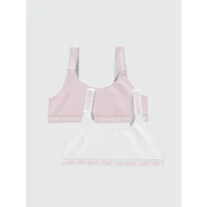 LCW Kids Pembe Baskılı Kız Çocuk Büstiyer 2li