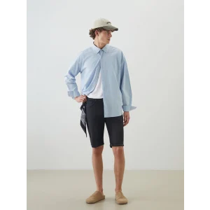 LCW Jeans Antrasit Slim Fit Erkek Jean Şort