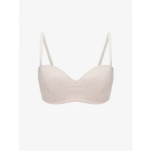 LCW DREAM Pembe Balenli Dolgusuz Dantelli Straplez Sütyen