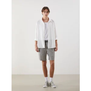 XSIDE Haki Standart Kalıp Poplin Erkek Şort