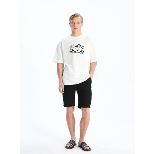 LCW Vision Siyah Standart Kalıp Erkek Şort