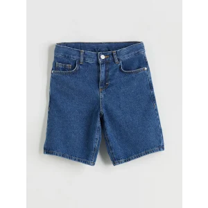 LCW Kids Indigo Basic Erkek Çocuk Jean Şort