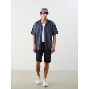 LCW Jeans Siyah Standart Kalıp Erkek Jean Şort