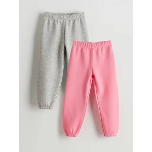 LCW Kids Gri Beli Lastikli Kız Çocuk Jogger Eşofman Alt 2li