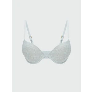 LCW DREAM Mavi Balenli Dolgulu Dantelli Tişört Sütyen